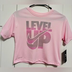 Nike T Shirt Girls Level Up Graphic T-Shirt - Size S